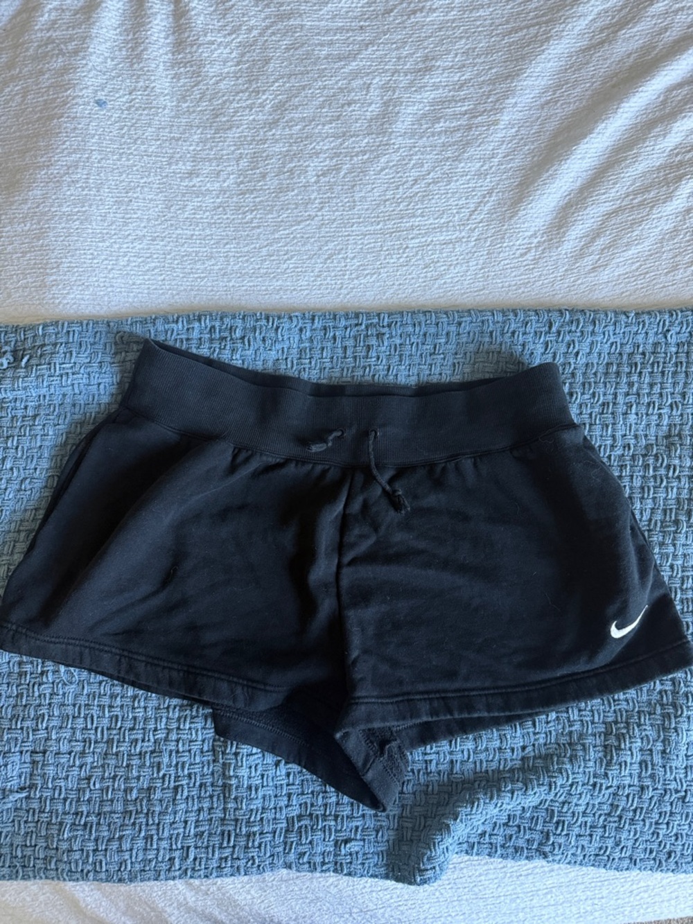 Nike Women’s Black Athletic Drawstring Shorts with Swoosh